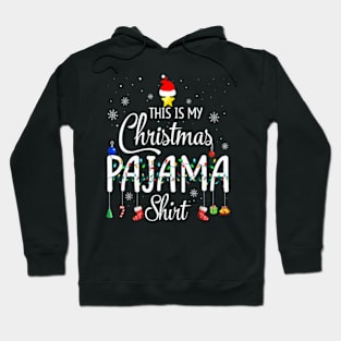 This Is My Christmas Pajama Xmas Lights Funny Holiday Hoodie